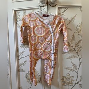 Milkbarn Grapefruit Button Pajama